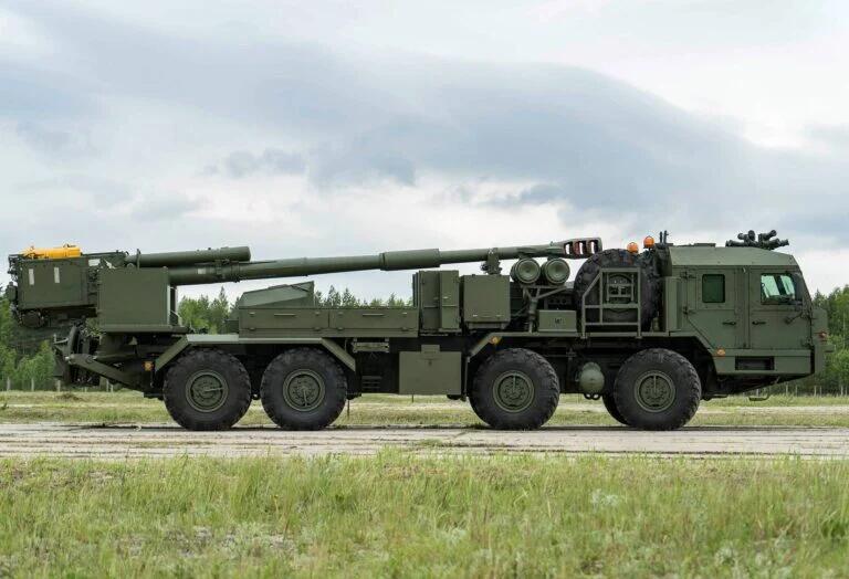 俄罗斯版的凯撒就要来了！俄罗斯152毫米卡车炮实量曝光