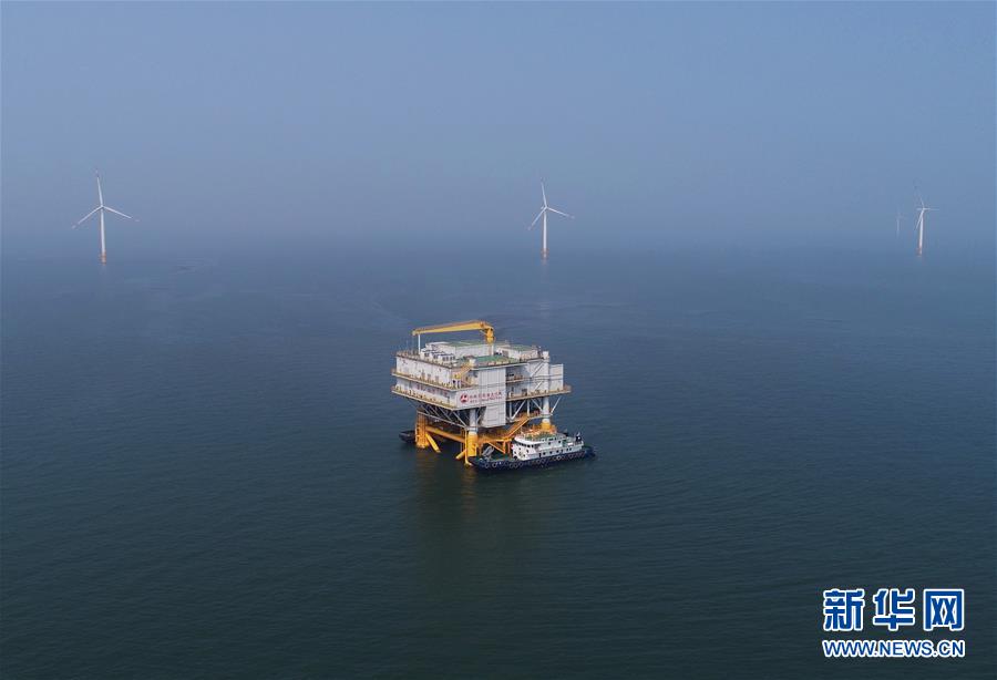 河北首个海上风电工程的所有风机都与电网相连并投入运行。