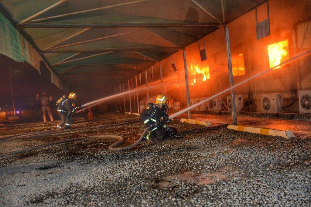  沙特吉达的一个火车站发生火灾