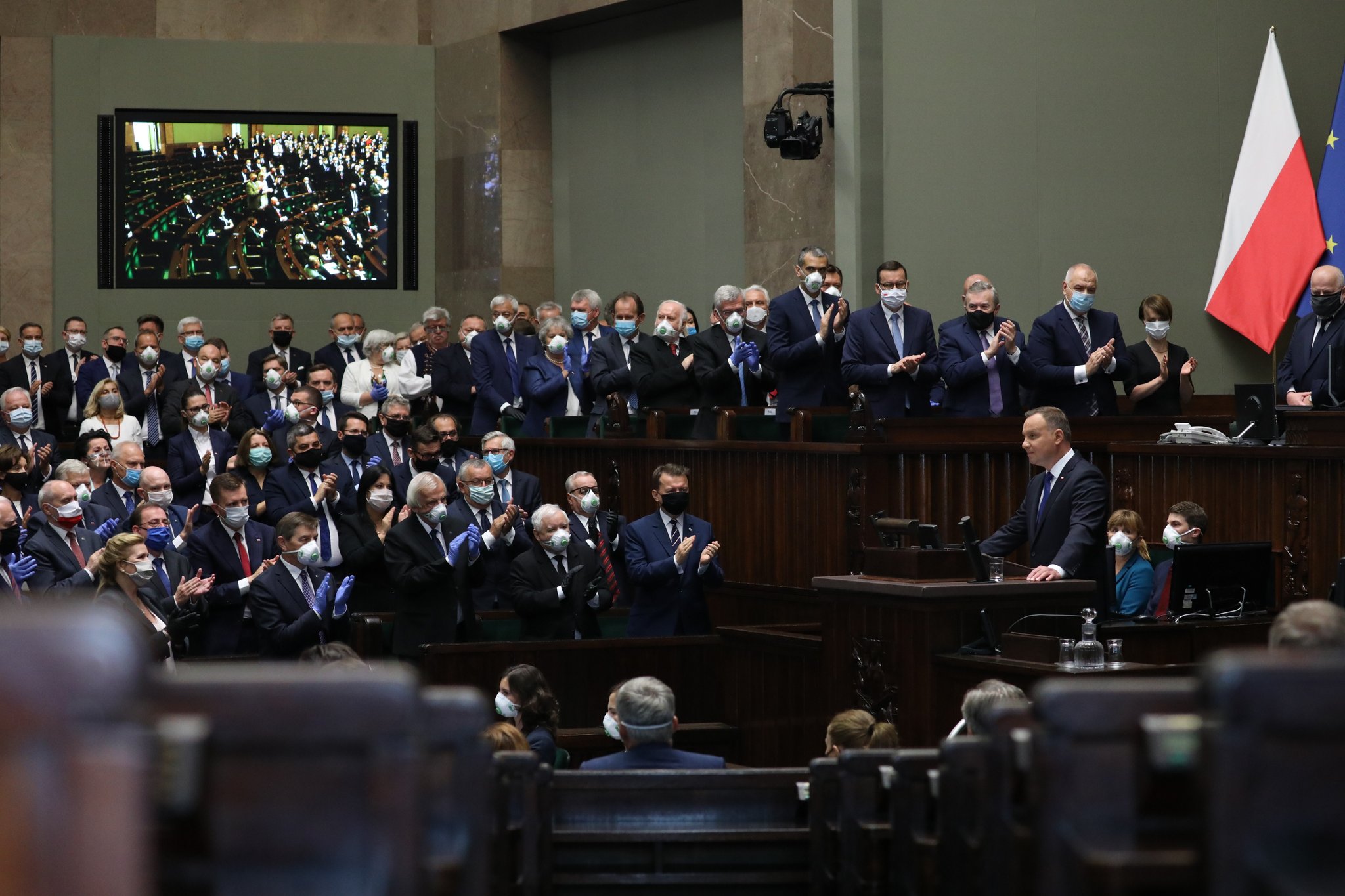  安杰伊·杜达连任波兰总统宣誓就职 正式第二个五年总统任期