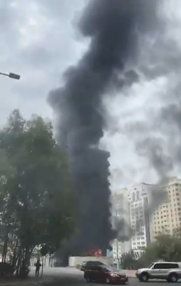 阿拉伯联合酋长国最近的火灾频繁发生在首都阿布扎比市中心。