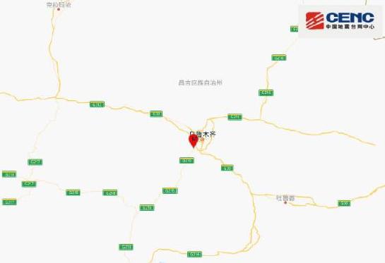  新疆乌鲁木齐市沙伊布克区发生MS2.2级地震