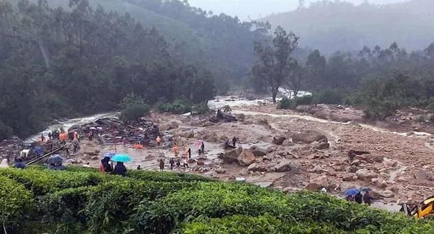 印度喀拉拉邦山体滑坡死亡人数上升52人，当地水库水位也陷入了困境。