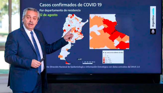 阿根廷新型冠状病毒肺炎病例超过28万，总统宣布继续延长隔离期