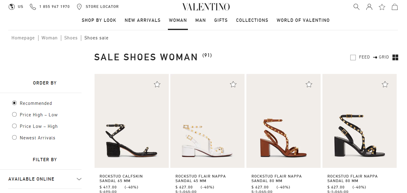 Valentino 为铆钉鞋 Rockstud 申请了专利的保护