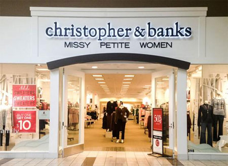 Christopher＆Banks集团二季度线上渠道大涨70.9％
