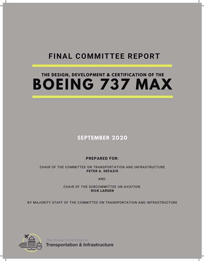 波音737MAX空难报告揭露了美国航空监管条例的严重问题