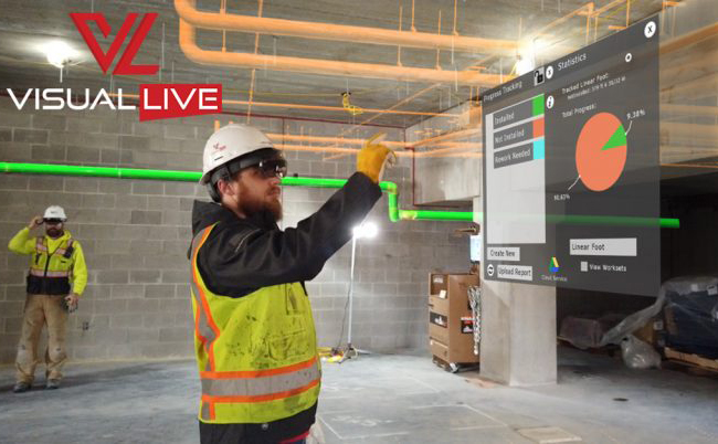 VisualLive用HoloLens 2提高施工现场的运营和施工效率