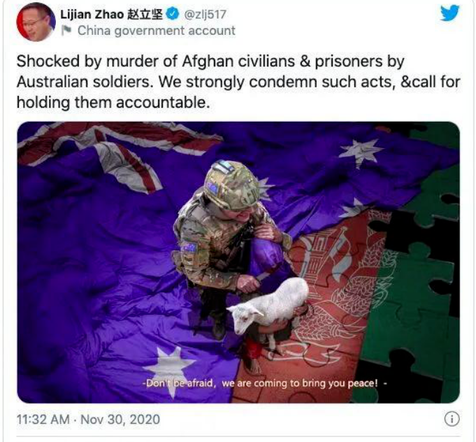 阿富汗人谈澳军漫画暴行：西方国家批评中国太荒谬