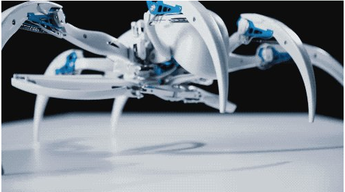 仿生微型机器人将货物卸下"霹雳舞"
