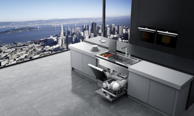 致“净”美好厨房生活, 火星人D75集成洗碗机演绎净洗新革命！