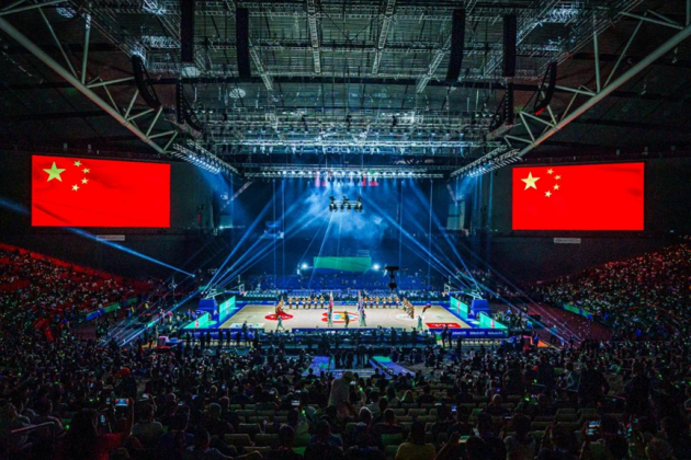 点亮FIBA体育场，洲明600平米LED大屏幕在现场！